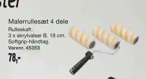 Harald Nyborg Malerrullesæt 4 dele tilbud