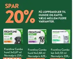 Plantorama SPAR 20% PÅ LOPPEMIDLER TIL HUNDE OG KATTE tilbud