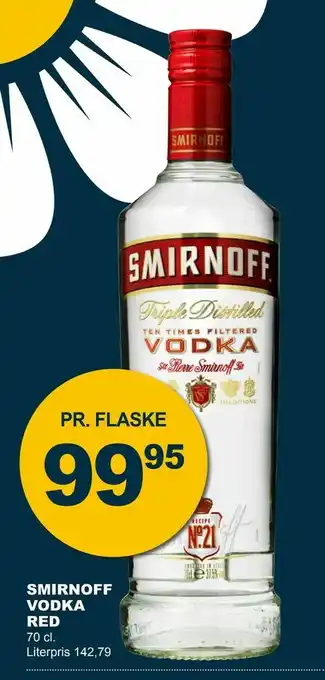 Let-Køb Smirnoff vodka red tilbud