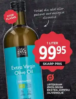 MENY Urtekram Økologisk Ekstra Jomfru Olivenolie (Extra Virgin Olive Oil) tilbud