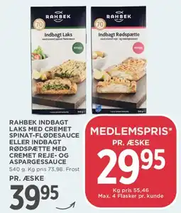 MENY Rahbek indbagt laks eller indbagt rødspætte tilbud