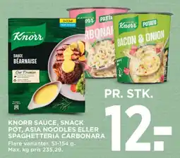MENY Knorr Sauce / Snack Pot / Asia Noodles / Spaghetteria tilbud