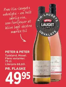 MENY Peter & Peter – Tysk Riesling (Mosel) tilbud