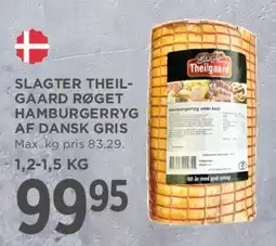 MENY Slagter Theil-Gaard røget hamburgerryg af dansk gris tilbud