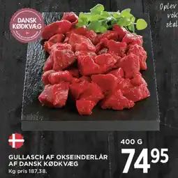 MENY Gullasch af okseinderlår tilbud