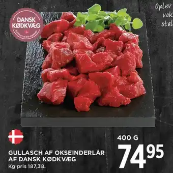 MENY Gullasch af okseinderlår tilbud