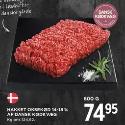 MENY Hakket oksekød 14-18% tilbud