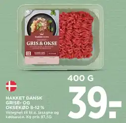 MENY Hakket dansk grise- og oksekød tilbud
