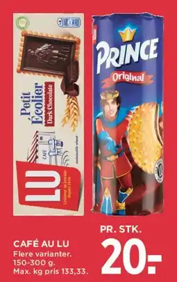 MENY Prince / Café au LU tilbud