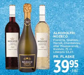 MENY NOZECO alkoholfri vin tilbud