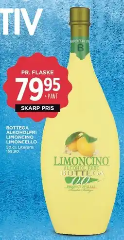 MENY Bottega Limoncino alkoholfri (Limoncello) tilbud