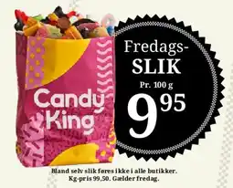 Dagli'Brugsen Fredags-SLIK (Candy King) tilbud