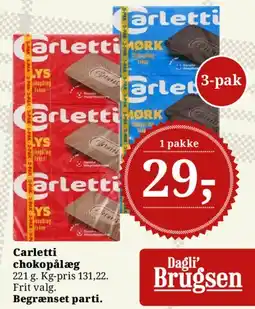 Dagli'Brugsen Carletti chokolade tilbud