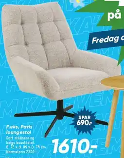 Bilka Paris lænestol tilbud