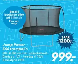 Bilka Jump Power 366 trampolin tilbud