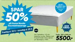 Bilka Huma Nordic boxmadras tilbud