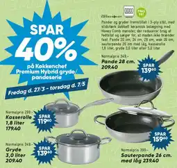 Bilka køkkenchef Premium Hybrid gryde/ pandeserie tilbud