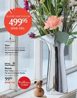 Kop & Kande Bloom vase H28 cm tilbud