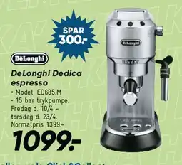 Bilka De'Longhi Dedica espresso tilbud