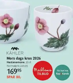 Kop & Kande Mors dags krus 2026 tilbud