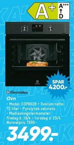 Bilka Electrolux ovn tilbud