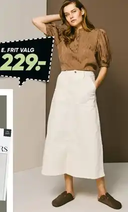 Bilka Bluse eller denimnederdel (frit valg) tilbud