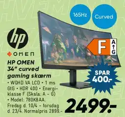Bilka HP OMEN 34'' curved tilbud
