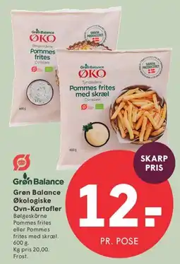 SPAR Grøn Balance Pommes frites med skræl tilbud