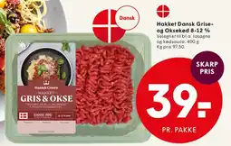 SPAR Hakket dansk gris & oksekød tilbud