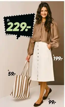 Bilka Top / bluse (brun/beige) tilbud