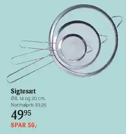 Kop & Kande Sigtesæt tilbud