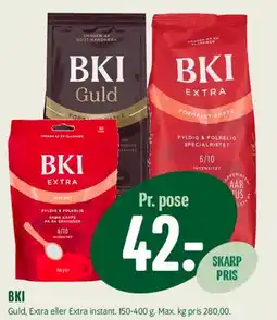 Min Købmand BKI (kaffe/instant) tilbud
