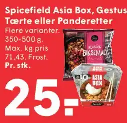 SPAR Spicefield Asia Box / Gestus tærte eller panderetter tilbud