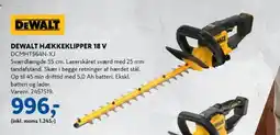 Davidsen Dewalt hækkeklipper 18 v tilbud