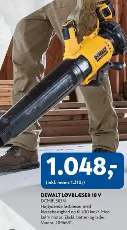 Davidsen Dewalt løvblæser 18 v tilbud