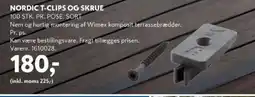 Davidsen Nordic T-clips og skrue tilbud