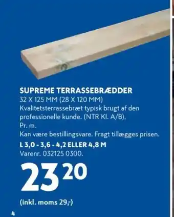 Supreme terrassebrædder