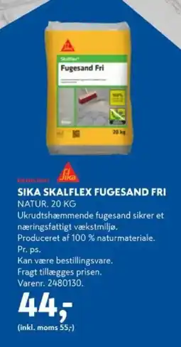 Davidsen Sika skalflex fugesand fri tilbud