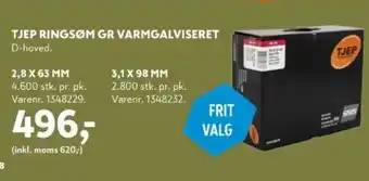Davidsen Tjep ringsøm GR varmgalviseret tilbud