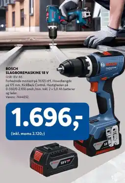Davidsen BOSCH Slagboremaskine 18 v tilbud