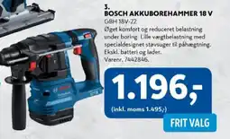 Davidsen BOSCH Akkuborehammer 18 v tilbud