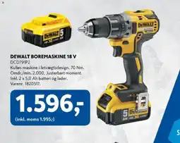 Davidsen DEWALT Boremaskine 18 v tilbud