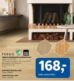 Davidsen Pergo trondheim laminatgulv tilbud