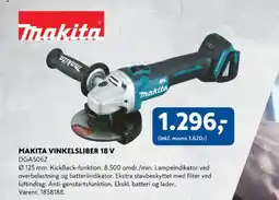 Davidsen Makita vinkelsliber 18 v tilbud