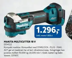 Davidsen Makita multicutter 18 v tilbud