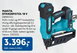 Davidsen Makita dykkerpistol 18 v tilbud