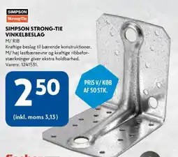 Davidsen Simpson strong-tie vinkelbeslag tilbud