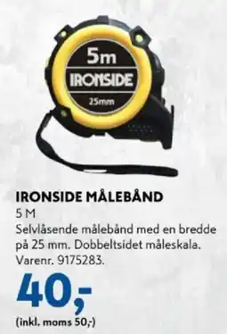 Davidsen Ironside målebånd tilbud