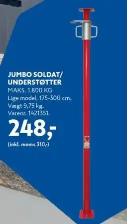 Davidsen Jumbo soldat/ understøtter tilbud