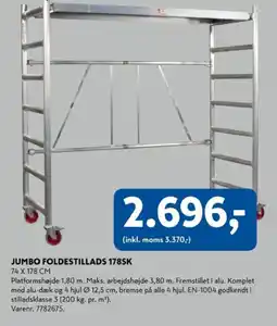 Davidsen Jumbo foldestillads 178SK tilbud